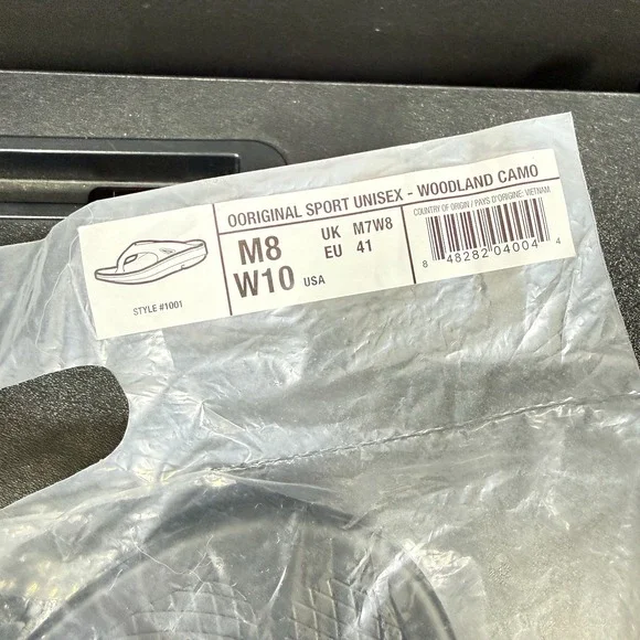 OOFOS Ooriginal Sport Sandals Slides Unisex Woodland Camo Men's 8 Women's 10 - Picture 9 of 11